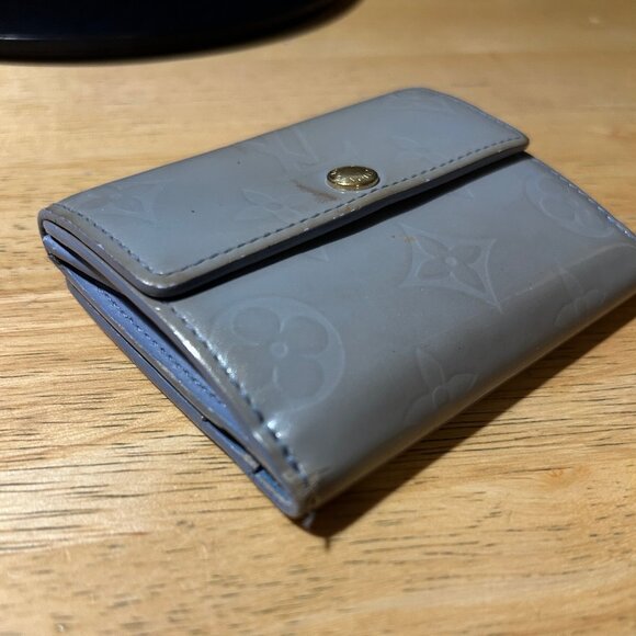 Authentic Womens Louis Vuitton Monogram Vernis Ludlow Coin Purse Gris Wallet - Picture 10 of 16